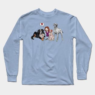 I Love Dogs Long Sleeve T-Shirt